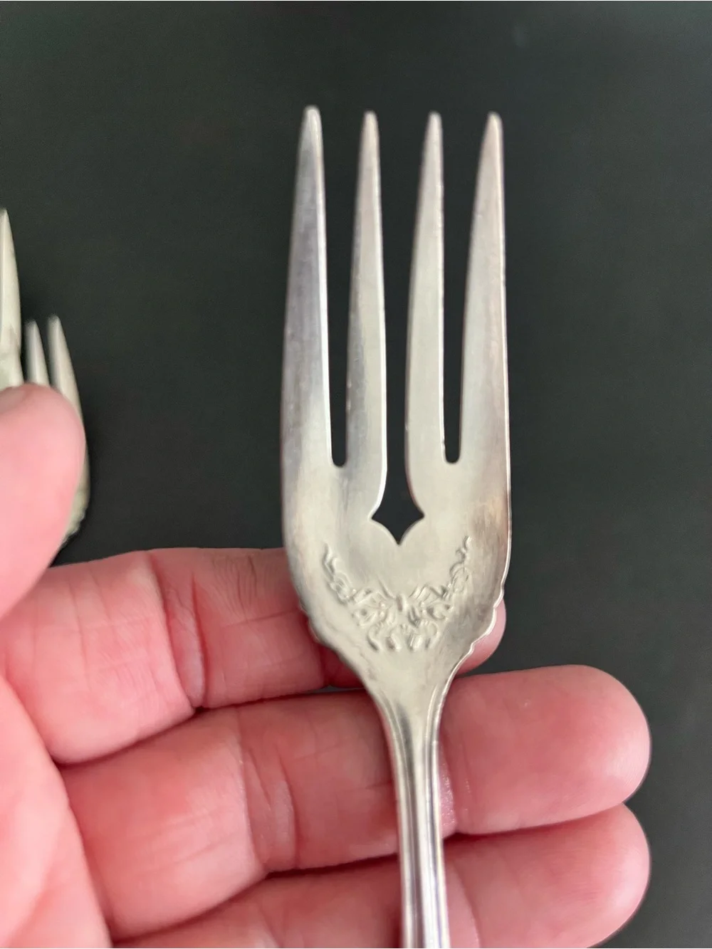 Vtg Oneida Community Service Plate Set Of 6 Salad-Dessert  6” Forks